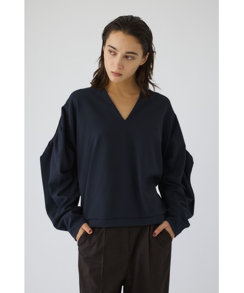 RIM.ARK tシャツ Volume sleeve v-neck PO ボリュームスリーブ