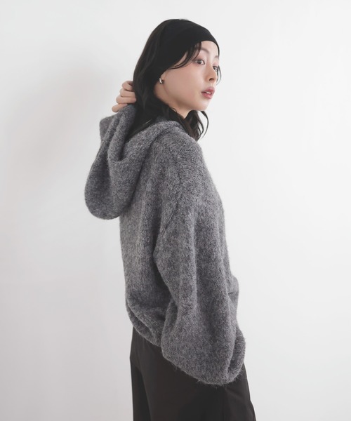 LIAN（リアン） パーカー フーディーニットプルオーバー レディース