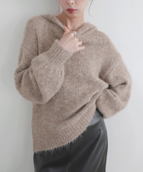 LIAN（リアン） パーカー フーディーニットプルオーバー レディース