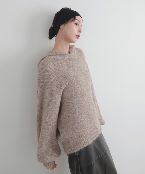 LIAN（リアン） パーカー フーディーニットプルオーバー レディース