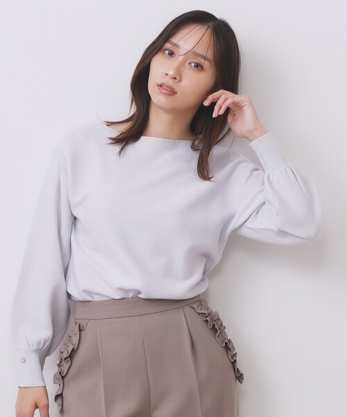 ▼ marina❤︎様オーダーページ△ index（インデックス） ニット セーター ラメガーター編みボートネック