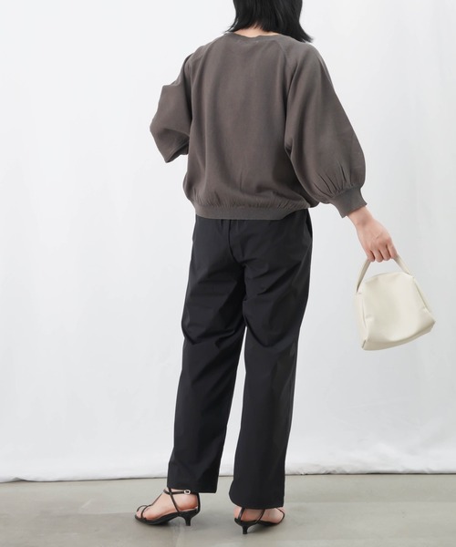 「LUCA/LADY LUCK LUCA」 イージーパンツ 38 カーキ レディース_画像3