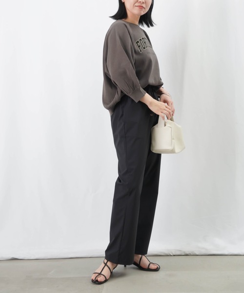 「LUCA/LADY LUCK LUCA」 イージーパンツ 38 カーキ レディース_画像4