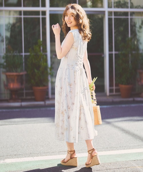 「NOELA」 ノースリーブワンピース S ホワイト レディース_画像7