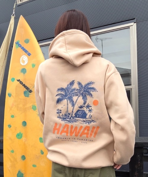 Loco Ocean（ロコオーシャン） パーカー HAWAIIバックプリントパーカー