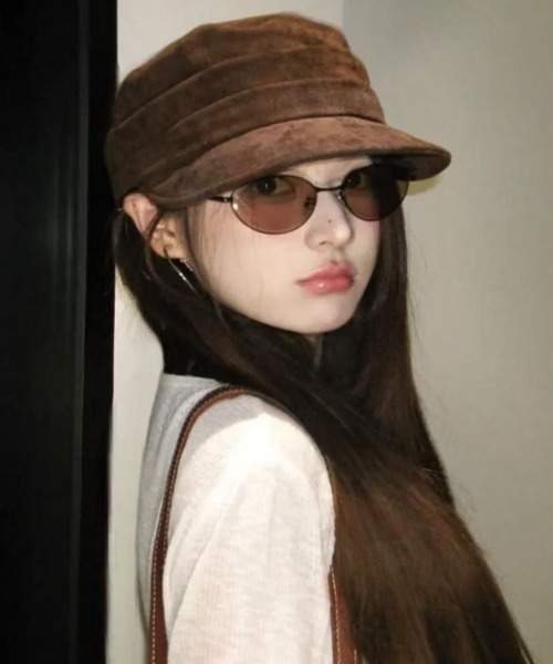 帽子 キャスケット French suede casquette レディース : ZOZOTOWN