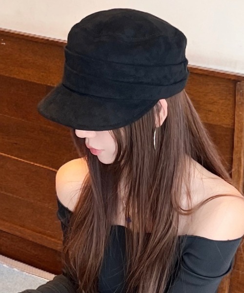 帽子 キャスケット French suede casquette レディース : ZOZOTOWN