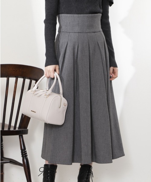 「JILL STUART」 フレアスカート 2 オレンジ レディース_画像2