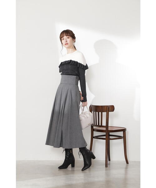 「JILL STUART」 フレアスカート 2 オレンジ レディース_画像5