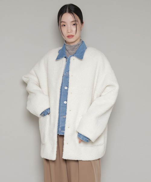 NANO universe（ナノ・ユニバース） ノーカラーコート コート