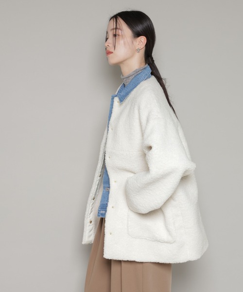 NANO universe（ナノ・ユニバース） ノーカラーコート コート