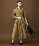 シャツワンピース シアーボイルシャツ ワンピースの詳細画像2