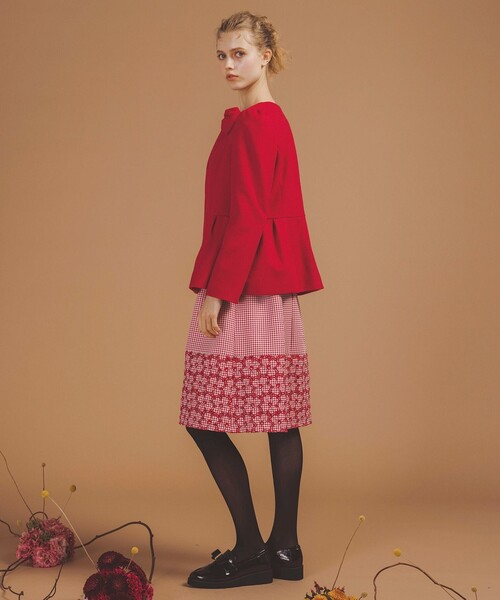 TOCCA（トッカ） ノーカラージャケット 4 ホワイト レディース