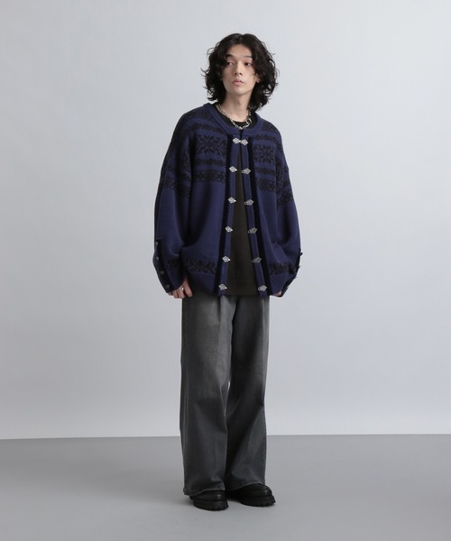 「HARE」 長袖Tシャツ MEDIUM ブルー メンズ_画像3