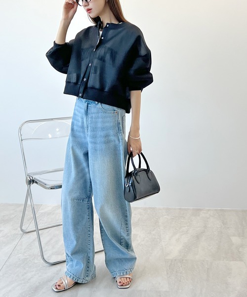 「Futier land」 カーディガン MEDIUM オフホワイト レディース_画像3