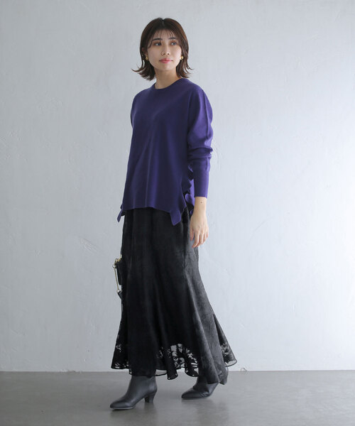 「La TOTALITE」 ロングスカート 38 ブラック レディース_画像2