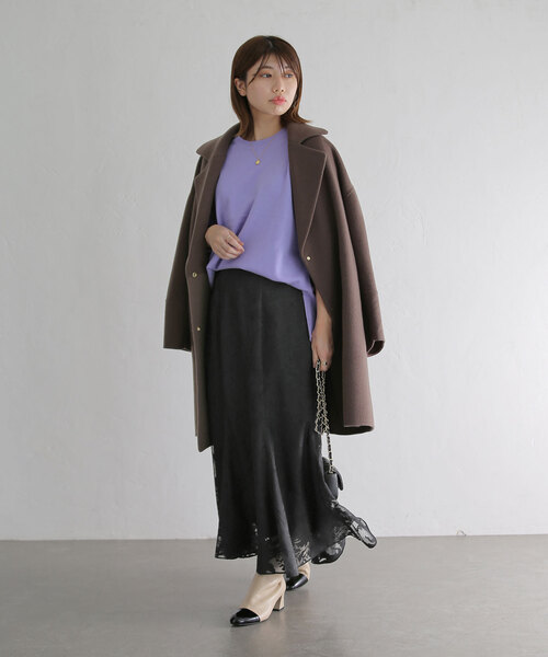 「La TOTALITE」 ロングスカート 38 ブラック レディース_画像3