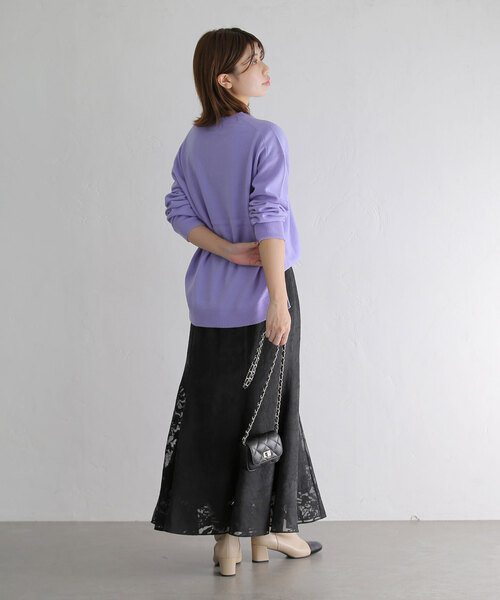 「La TOTALITE」 ロングスカート 38 ブラック レディース_画像6