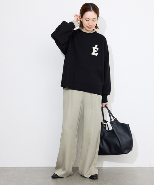 「SLOBE IENA」 長袖ニット FREE ネイビー レディースの画像