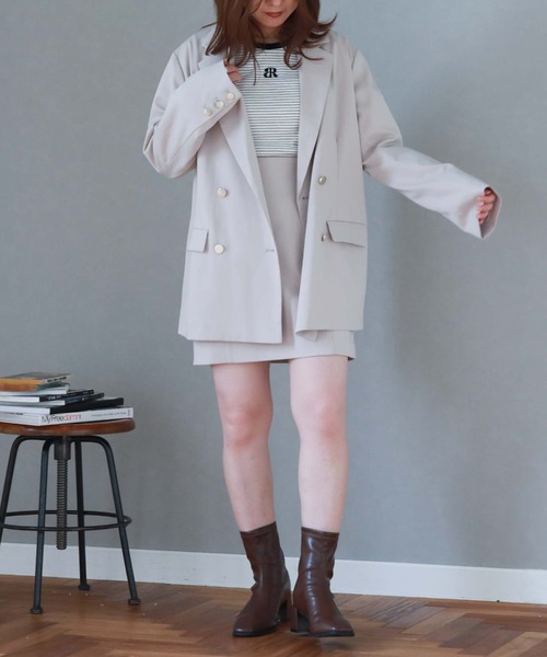 「archives」 テーラードジャケット MEDIUM ネイビー レディース_画像5