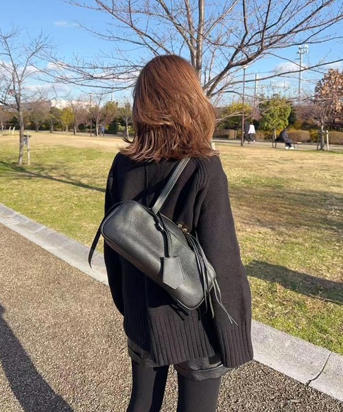 ショルダーバッグ バッグ 「eri」コラボ上質な本革ロングハンドル