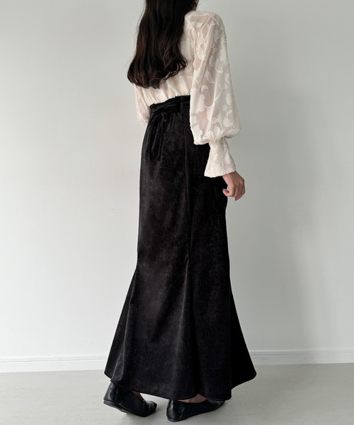 「Meiru」 スカート X-LARGE グレイッシュベージュ レディース_画像8