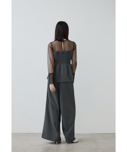 Nala Dress Pants ナラ　ドレスパンツ 中古・古着通販】nala (ナラ) DRESS PANT / タックワイドドレスパンツ