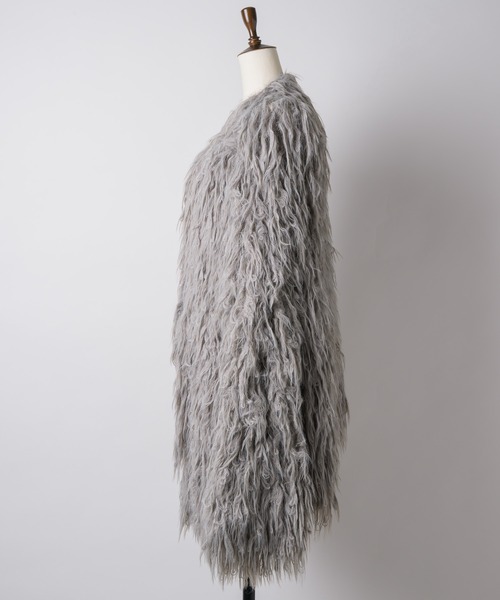 「J1U by LA BELLE ETUDE」 ニットカーディガン FREE グレー レディース_画像3