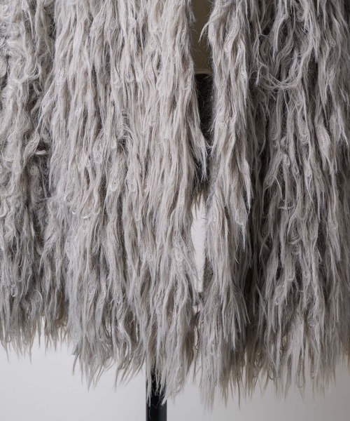 「J1U by LA BELLE ETUDE」 ニットカーディガン FREE グレー レディース_画像8