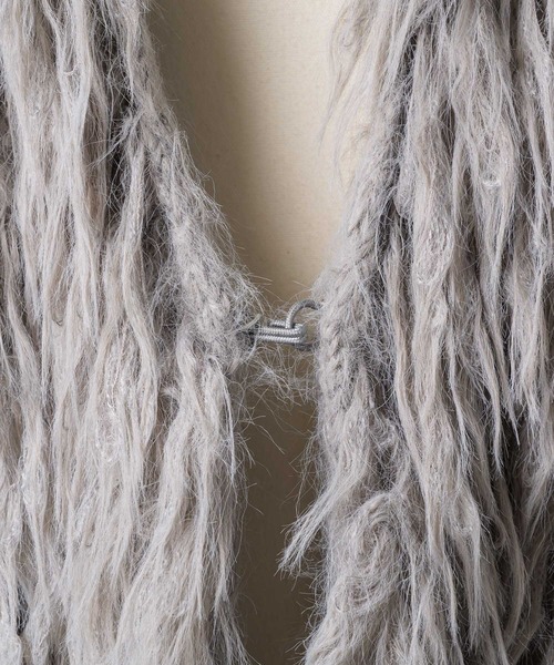 「J1U by LA BELLE ETUDE」 ニットカーディガン FREE グレー レディース_画像9