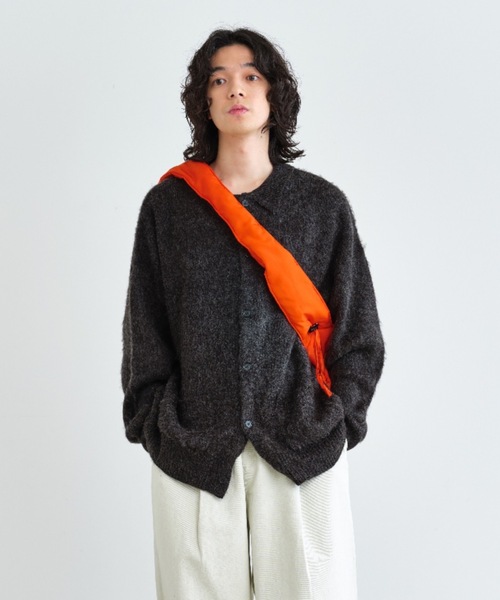 「SINSS」 ニットカーディガン SMALL グリーン メンズ_画像9