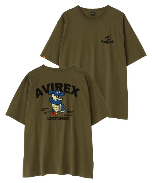 AVIREX（アヴィレックス） tシャツ 「WEB＆DEPOT限定」USS FORT