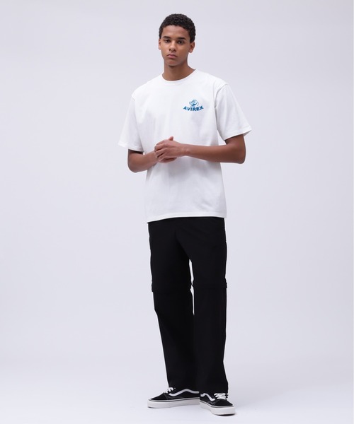 AVIREX Tシャツ XLサイズ ネイビー ホワイト AVIREX（アヴィレックス） tシャツ メンズ レディース : ZOZOTOWN