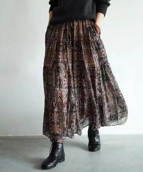 「CADBURY」 ロングスカート MEDIUM ベージュ レディース_画像2