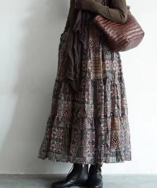 「CADBURY」 ロングスカート MEDIUM ベージュ レディース_画像3