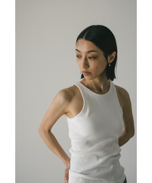 「STYLEMIXER」 ノースリーブトップス MEDIUM チャコールグレー レディース_画像6