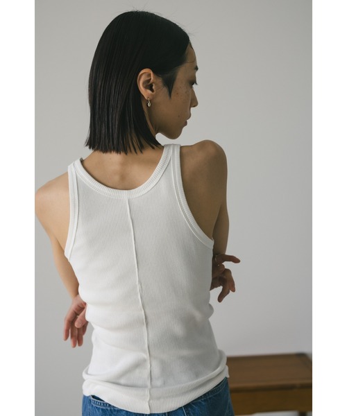 「STYLEMIXER」 ノースリーブトップス MEDIUM チャコールグレー レディース_画像9