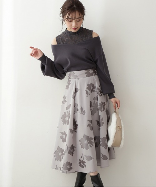 「PROPORTION BODY DRESSING」 フレアスカート SMALL グレー レディース_画像7