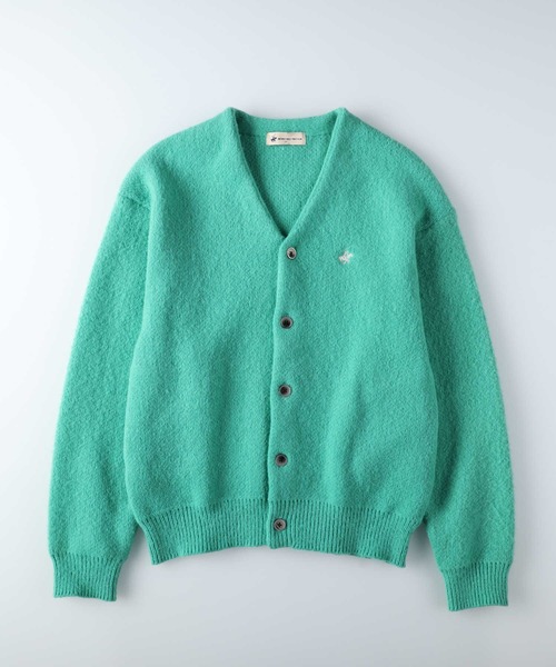 「BEVERLY HILLS POLO CLUB」 ニットカーディガン M グリーン レディース_画像5