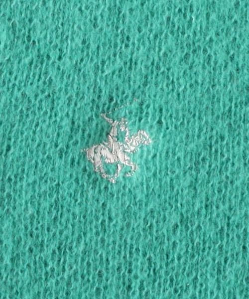 「BEVERLY HILLS POLO CLUB」 ニットカーディガン M グリーン レディース_画像8