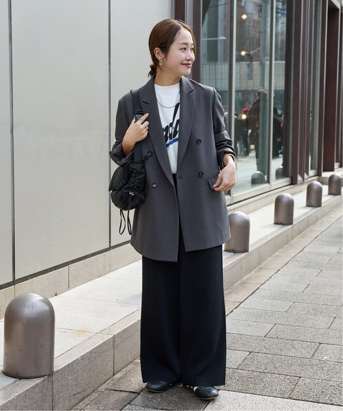 「JOURNAL STANDARD」 テーラードジャケット 36 チャコールグレー レディース_6