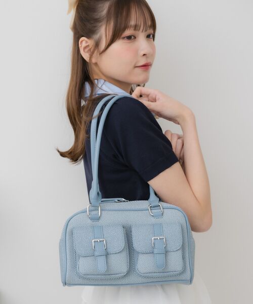 「ems excite」 トートバッグ ONE SIZE ブルー レディース_画像8