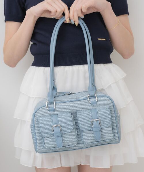 「ems excite」 トートバッグ ONE SIZE ブルー レディース_画像9