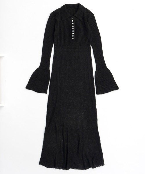 「MAISON SPECIAL」 長袖ワンピース 36 ブラック レディースの画像