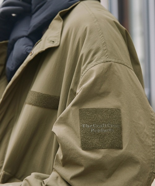 「THE CRAFT CREW PRODUCTS」 ミリタリーコート M ブラック メンズ_画像3