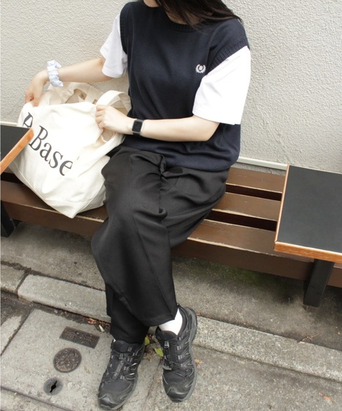 「BROKEN BASE」 スラックス MEDIUM ブラック メンズ_画像3