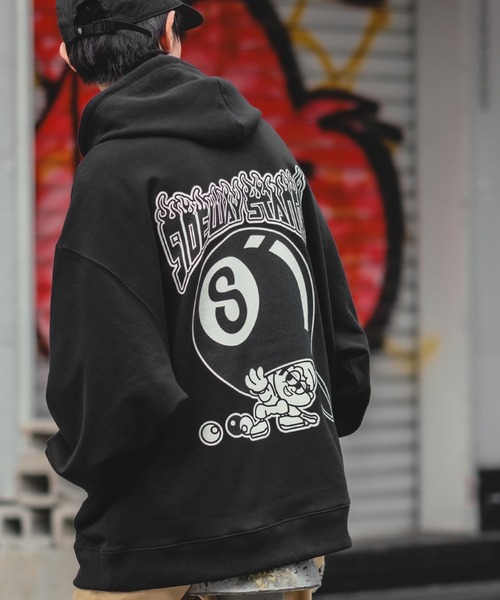 「SIDEWAY STANCE」 プルオーバーパーカー LARGE ブラック系その他7 メンズ_画像3