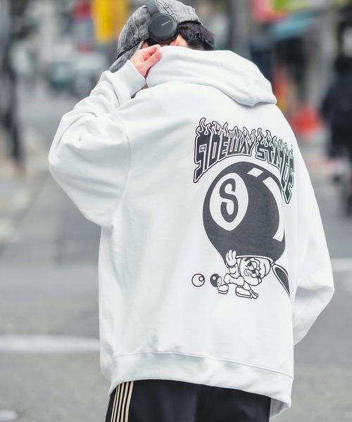 「SIDEWAY STANCE」 プルオーバーパーカー LARGE ブラック系その他7 メンズ_画像8