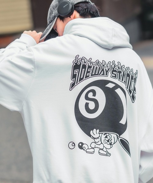 「SIDEWAY STANCE」 プルオーバーパーカー LARGE ブラック系その他7 メンズ_画像9
