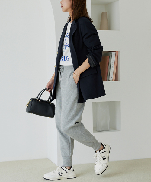 「JOURNAL STANDARD relume」 テーラードジャケット 36 ネイビー レディースの画像